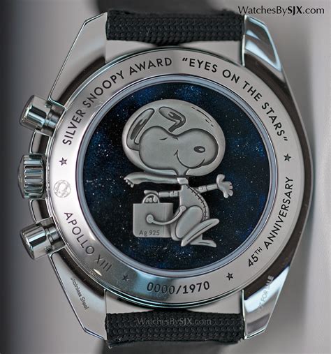 omega speedmaster apollo 13 silver snoopy replica